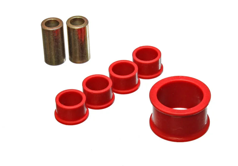 Energy Suspension 02-09 Nissan 350Z / 03-07 Infiniti G35 Coupe Red Rack and Pinion Bushing Set - Main Product View