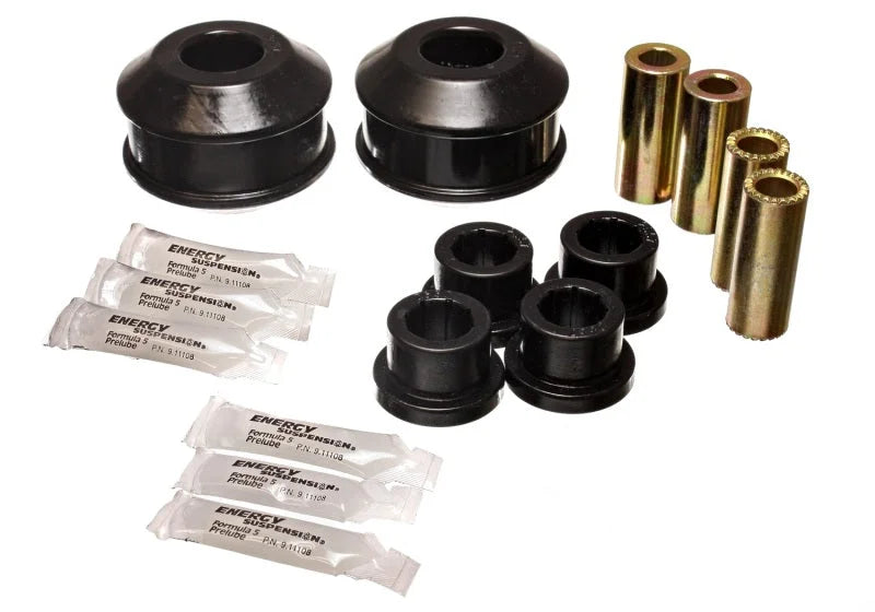 Energy Suspension 03-05 Mitsubishi Lancer EVO 8 Black Front Control Arm Bushing Set - Side View