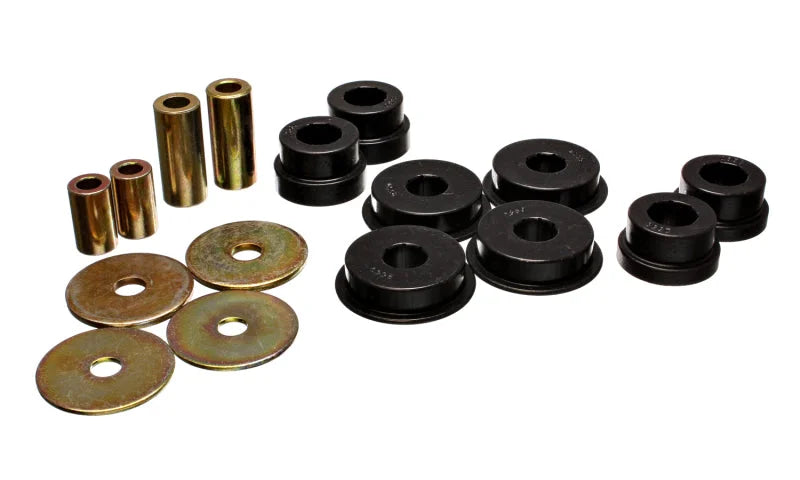 Energy Suspension 03-05 Mitsubishi Lancer EVO 8 Black Rear Differential / Mustache Bar Bushing Set - Main Product View