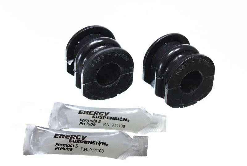 Energy Suspension 03-07 Infiniti G-35 Coupe RWD / 02-09 350Z Black 21mm Rear Sway Bar Frame Bushings - Main Product View