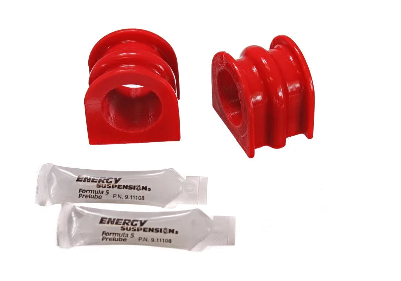 Energy Suspension 03-07 Infiniti G-35 Coupe RWD / 02-09 350Z Red 32mm Front Sway Bar Frame Bushings - Main Product View