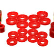 Load image into Gallery viewer, Energy Suspension 03-09 Dodge RAM 1500/2500/3500 Pickup Red Front End Control Arm Bushing Set - Back View