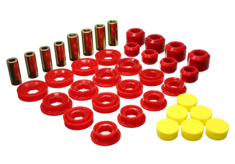 Energy Suspension 03-09 Ram 1500 Pickup 4WD Control Arm Bushing Set - Red - Main Product View