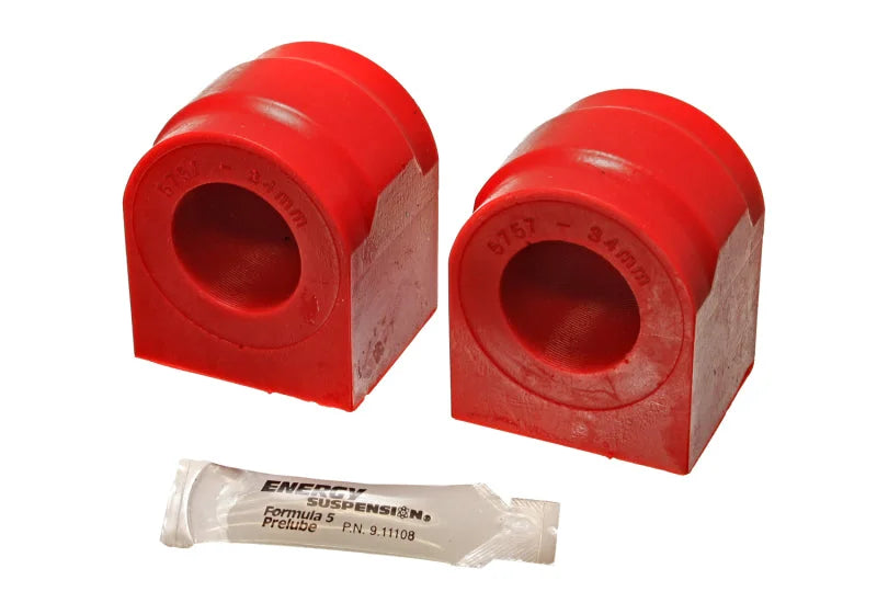 Energy Suspension 04-06 Ford F100/F150 2wd 34mm Red Front Sway Bar Bushing Set - Main Product View