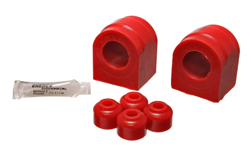 Energy Suspension 04-06 Ford F150 4wd Red 34mm Front Sway Bar Bushing Set - Side View