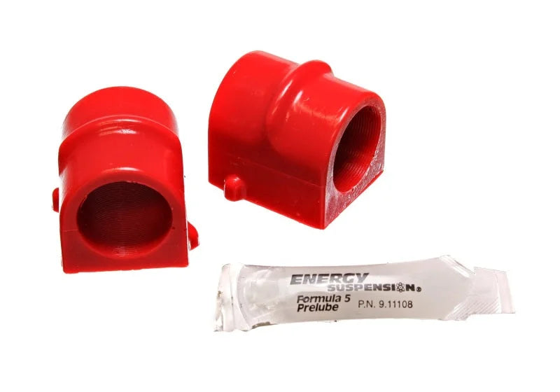 Energy Suspension 04-06 Pontiac GTO 28mm Front Sway Bar Frame Bushing Set - Red - Side View