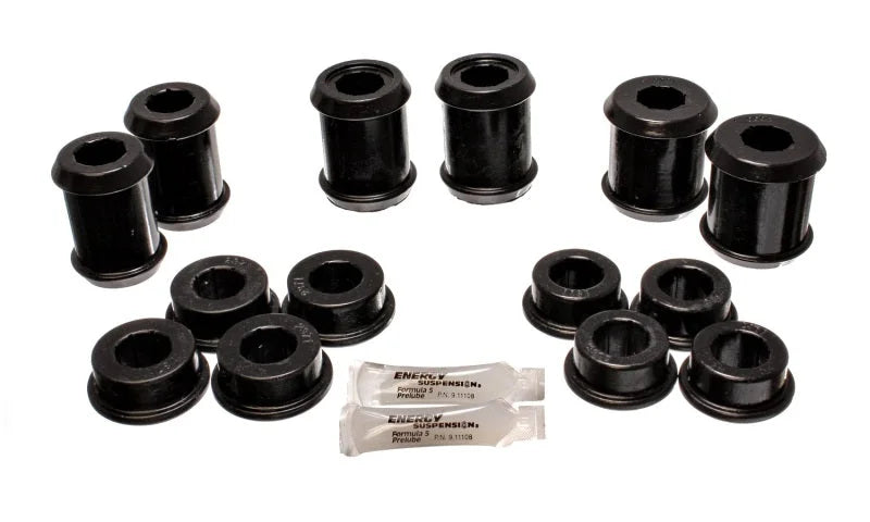 Energy Suspension 04-09 Cadillac XLR/XLR-V / 97-12 Corvette Black Rear End C/A Bushing Set - Main Product View