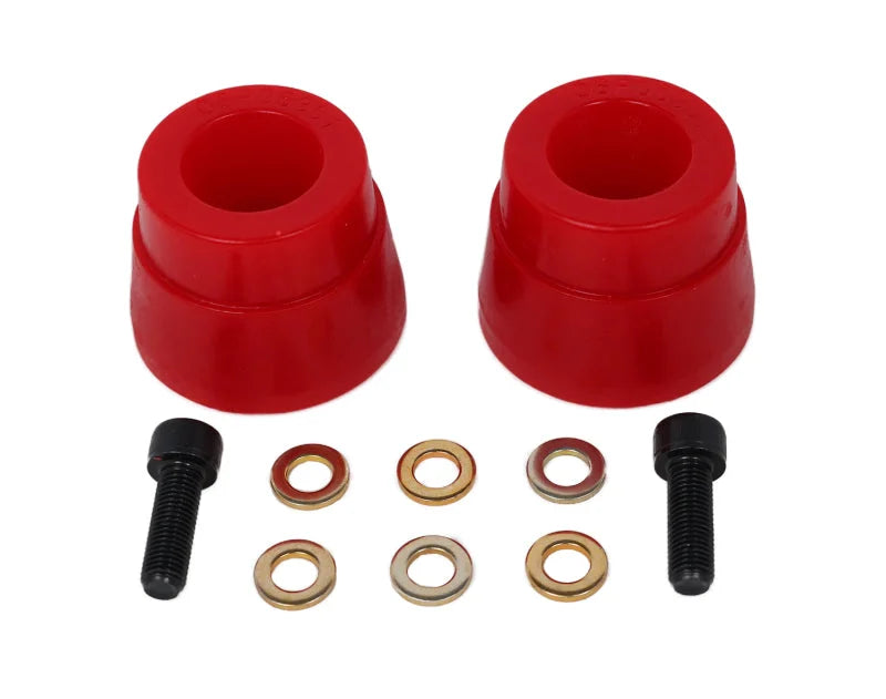 Energy Suspension 05-13 Toyota Tacoma 2WD(Prerunner)/4WD Red Front Bumper Stop Set - Main Product View