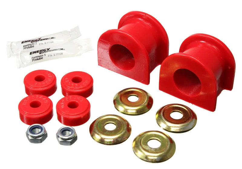 Energy Suspension 05-15 Toyota Tacoma 2WD 30mm Front Sway Bar Bushing Set - Red - Main Product View