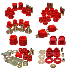 Load image into Gallery viewer, Energy Suspension 05-15 Toyota Tacoma 4WD Hyper-Flex Master Bushing Set - Red - Side View
