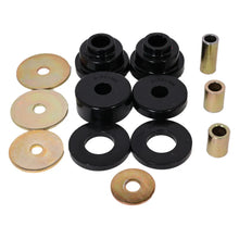 Load image into Gallery viewer, Energy Suspension 05-15 Toyota Tacoma w/ 6 Lugs Rear Differential Bushing Set - Black - Side View