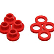 Load image into Gallery viewer, Energy Suspension 06-07 Mitsubishi Eclipse FWD Red Manual Shifter Bushing Set - Side View