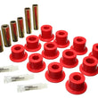 Load image into Gallery viewer, Energy Suspension 07-21 Toyota Tundra Red Rear Leaf Spring Shackle Bushing Set - Main Product View