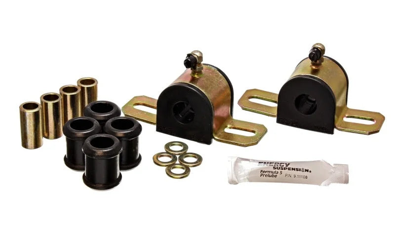 Energy Suspension 08-10 Chrysler 300C RWD / 07-10 Charger RWD Blk 17.5mm Rear Sway Bar Bushing Set - Main Product View