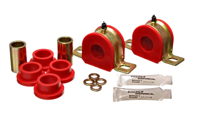 Energy Suspension 1-1/16in Greaseable S/B Set - Red - Main Product View