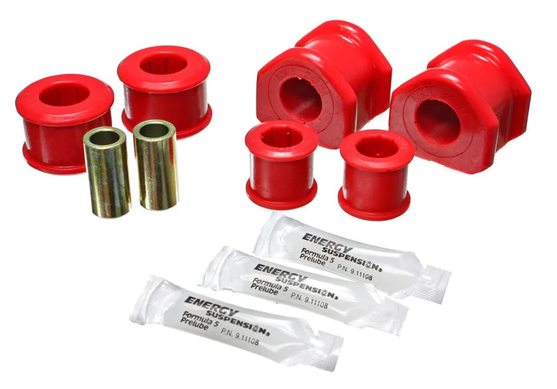 Energy Suspension 11-13 Ford Mustang Red 24mm Rear Sway Bar Bushings - Main Product View