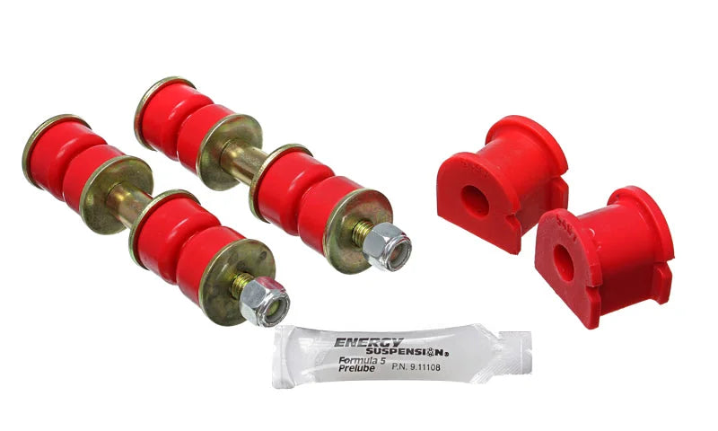 Energy Suspension 13Mm Rear Swaybar Bushing Set - Red - Side View