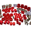 Load image into Gallery viewer, Energy Suspension 15-16 Ford Mustang Red Hyper-Flex Master Bushing Set - Main Product View