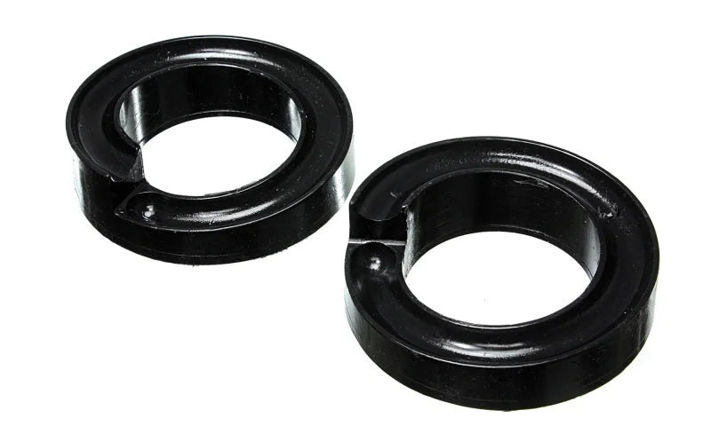 Energy Suspension 2005-07 Ford F-250/F-350 SD 2/4WD Front Coil Spring Isolator Set - Black - Main Product View