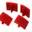 Load image into Gallery viewer, Energy Suspension 2005-07 Ford F-250/F-350 SD 2/4WD Rear Axle Bump Stop Set - Red - Main Product View