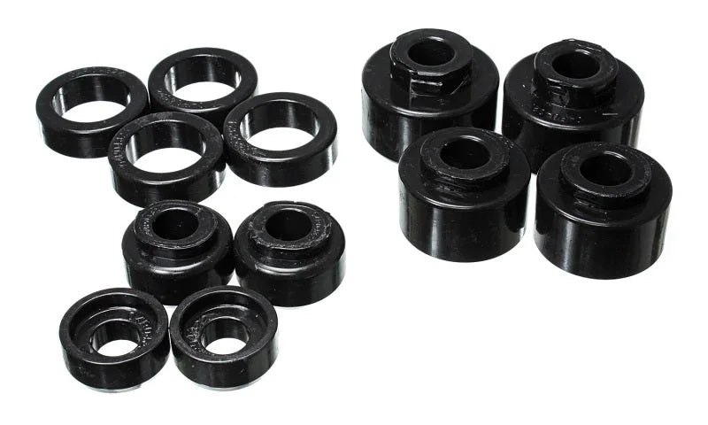 Energy Suspension 2005-07 Ford F-250/F-350 SD 2/4WD Reg Cab Body Mount Set - Black - Main Product View