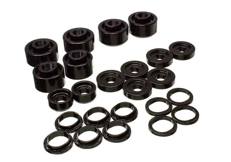 Energy Suspension 2005-07 Ford F-250/F-350 SD 2/4WD Reg Cab Body Mount Set - Black - Side View