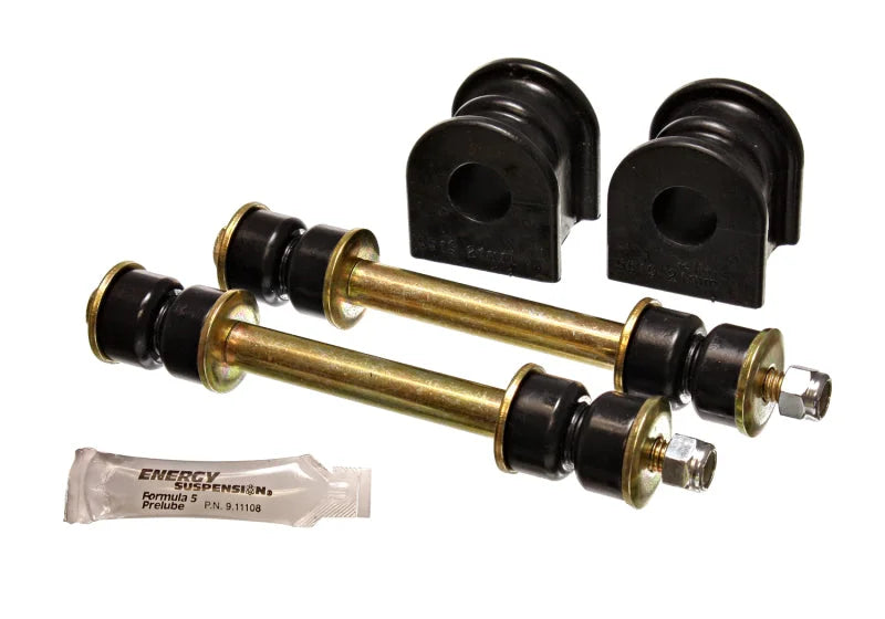 Energy Suspension 21Mm Rear Swaybar Bushing Set - Black - Main Product View