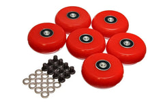Load image into Gallery viewer, Energy Suspension 2.375 inch Hyper-Glide PolyCreeper Wheels (Set of 6) - Back View