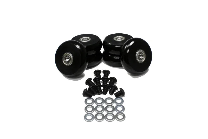 Energy Suspension 2.375in Black Hyper-Glide PolyCreeper Wheels (Set of 6) - Main Product View