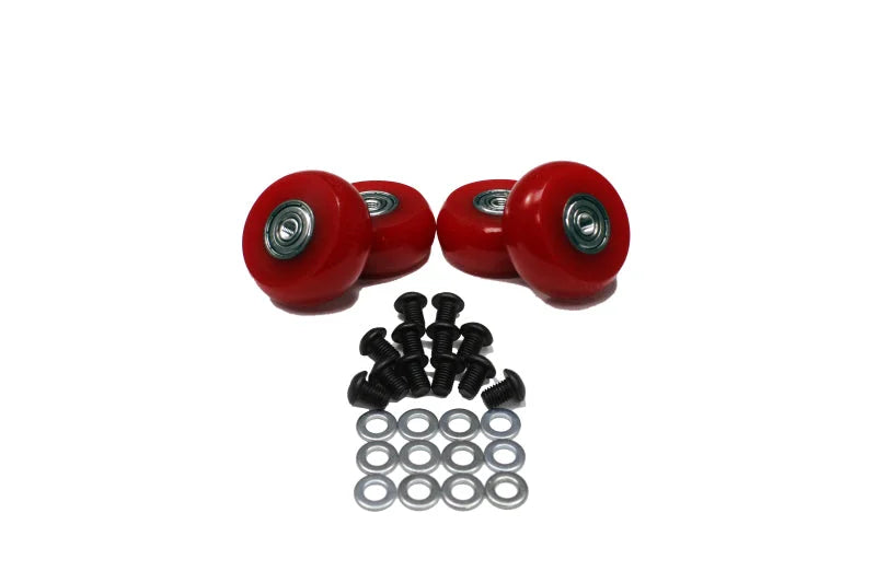 Energy Suspension 2in /50 Mm Wheel (4 Ea) - Red - Side View
