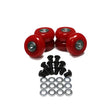 Load image into Gallery viewer, Energy Suspension 2in /50 Mm Wheel (6 Ea) - Red - Back View