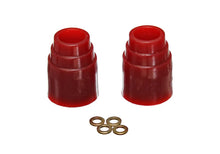 Load image into Gallery viewer, Energy Suspension 3-1/8in Bumpstop Set - Red - Main Product View