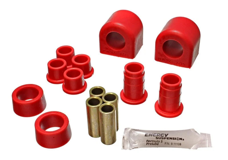 Energy Suspension 30Mm Corvette Front Stab Bar - Red - Side View