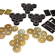 Load image into Gallery viewer, Energy Suspension 55-57 Chevy Full Size Convertible ONLY (Belair/Caprice/Impala) Blk Body Mount Set - Main Product View