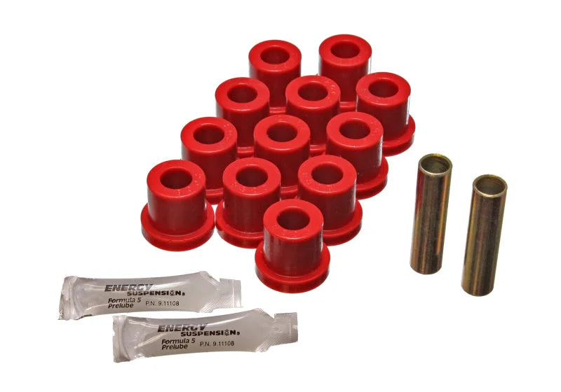 Energy Suspension 55 Chevy Bel Air Red Rear Leaf Spring Bushing Set - Main Product View