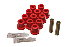 Load image into Gallery viewer, Energy Suspension 55 Chevy Bel Air Red Rear Leaf Spring Bushing Set - Main Product View