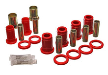 Load image into Gallery viewer, Energy Suspension 59-64 Bel Air/Impala / 64 El Camino (w/ Single U/A) Red Rear C/A Bushing Set - Main Product View