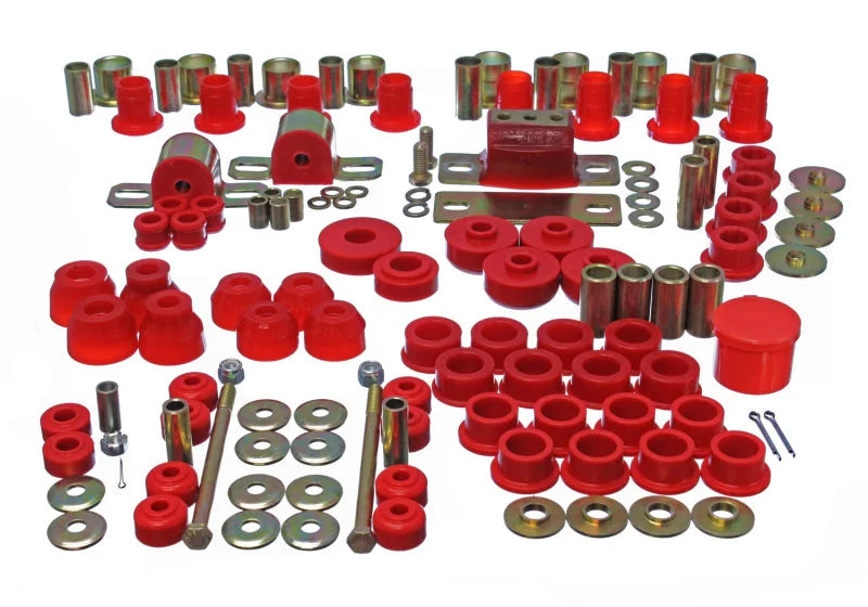 Energy Suspension 63-82 Chevrolet Corvette Red Hyper-flex Master Bushing Set - Main Product View
