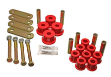 Load image into Gallery viewer, Energy Suspension 64-73 Ford Mustang Red Heavy Duty Shackle Set - Side View