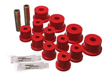 Load image into Gallery viewer, Energy Suspension 64-73 Ford Mustang Red Rear Leaf Spring Bushing Set - Main Product View