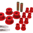 Load image into Gallery viewer, Energy Suspension 65-72 Dodge Charger (w/ 2in Main Eye) Red Rear Leaf Spring Bushing Set - Main Product View