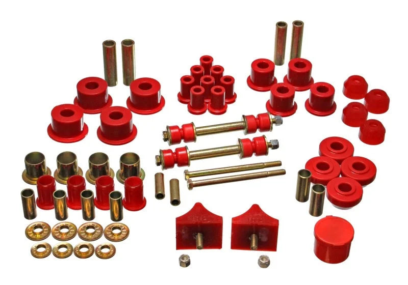 Energy Suspension 66-76 Chrysler A Body - Dart/Demon/Duster/Valiant Red Hyper-flex Master Bushing Se - Side View