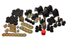 Load image into Gallery viewer, Energy Suspension 66-77 Ford Bronco 4WD (w/ 2 Deg C-Bushings) Black Hyper-Flex Master Bushing Set - Main Product View