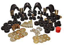 Load image into Gallery viewer, Energy Suspension 66-77 Ford Bronco 4WD (w/ 4 Deg C-Bushings) Black Hyper-Flex Master Bushing Set - Main Product View