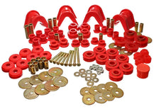 Load image into Gallery viewer, Energy Suspension 66-77 Ford Bronco 4WD (w/ 4 Deg C-Bushings) Red Hyper-Flex Master Bushing Set - Side View