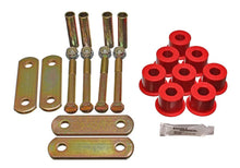 Load image into Gallery viewer, Energy Suspension 67-69 Chevy Camaro w/ Mono-Leaf Springs Red Heavy Duty Shackle Set (Inc Hardware) - Main Product View