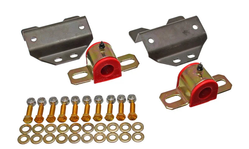 Energy Suspension 67-72 Dodge Dart / 65-69 Charger Red 15/16in Greasable Bushing Adapter Kit - Main Product View