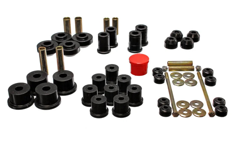 Energy Suspension 67-73 Ford Mustang Black Hyper-flex Master Bushing Set - Main Product View