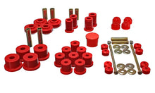 Load image into Gallery viewer, Energy Suspension 67-73 Ford Mustang Red Hyper-flex Master Bushing Set - Main Product View