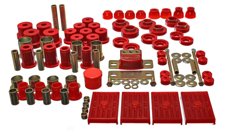 Energy Suspension 67-79 GM Camaro / Firebird w/ Multi Leaf Springs Red Hyper-Flex Master Bushing Set - Main Product View